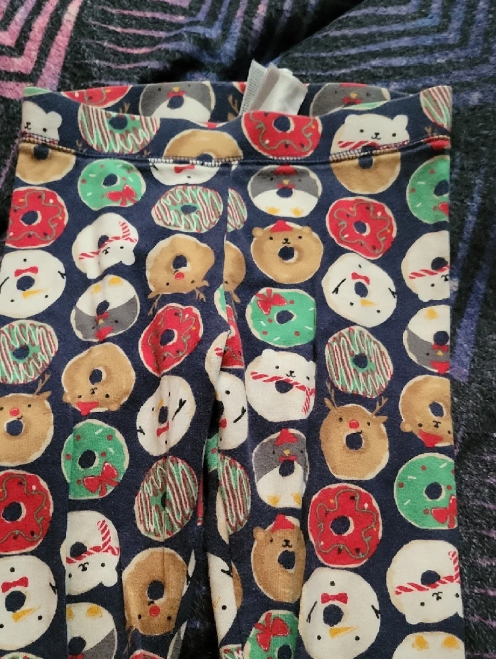 GAP Navy Donut & Bear Face Print Leggings - Picture 4 of 4